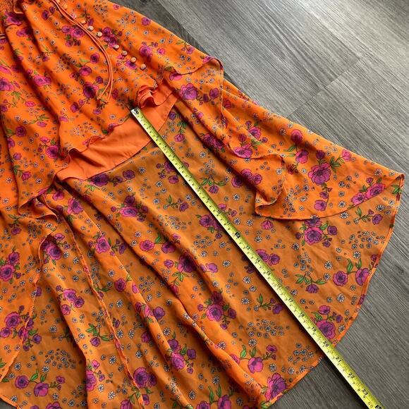 For Love & Lemons Peony High Low Floral Dress Size XS​​​ - Picture 7 of 10